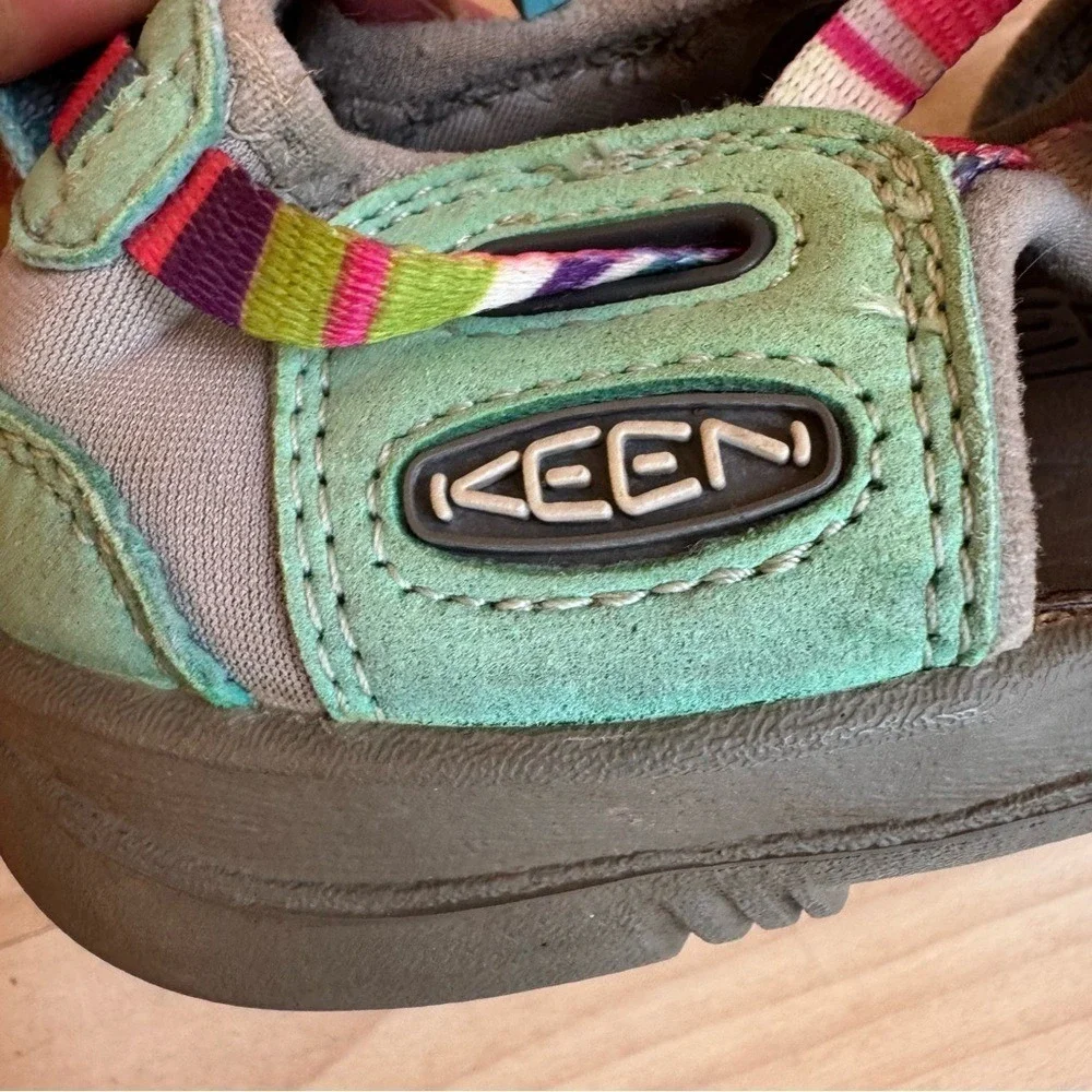 Keen Sandals Waterproof Teal Pink Big Kids 4 Adventure Hiking Water Play Camping